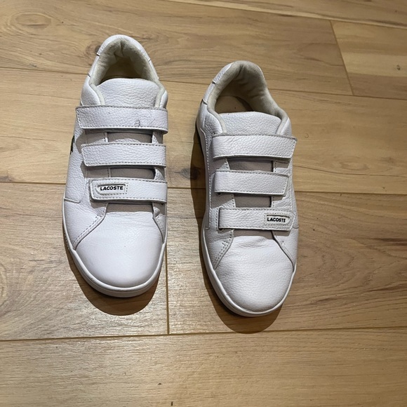 Lacoste casual Velcro white sneakers - Picture 2 of 4